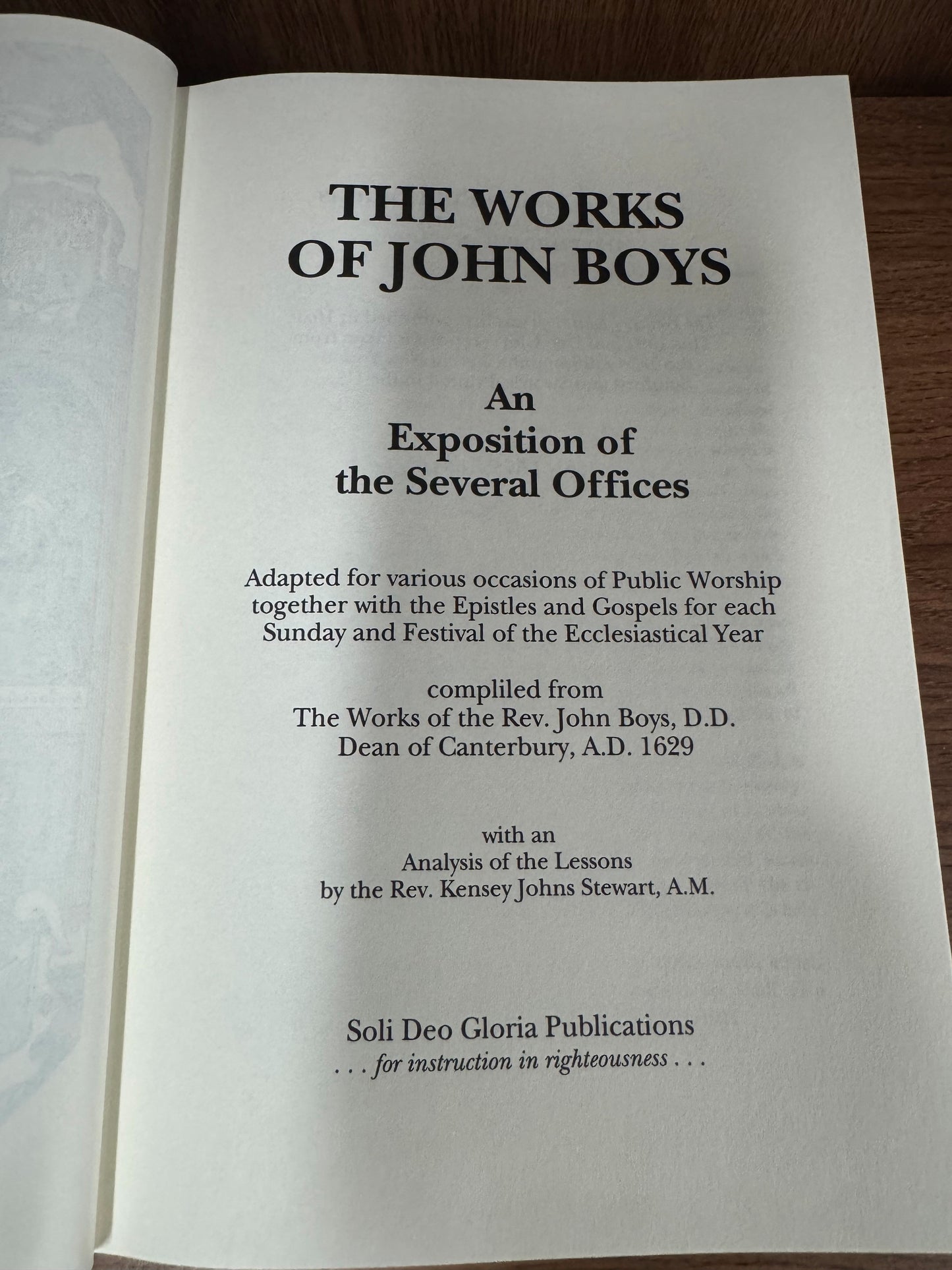 Works of John Boys