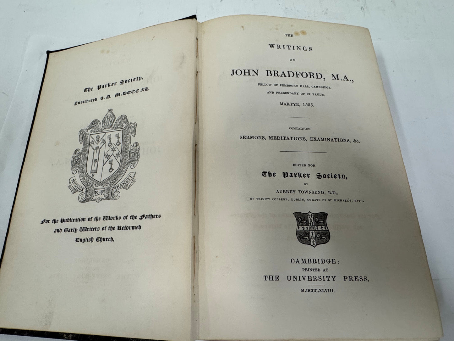 Writings of John Bradford Vol. 1