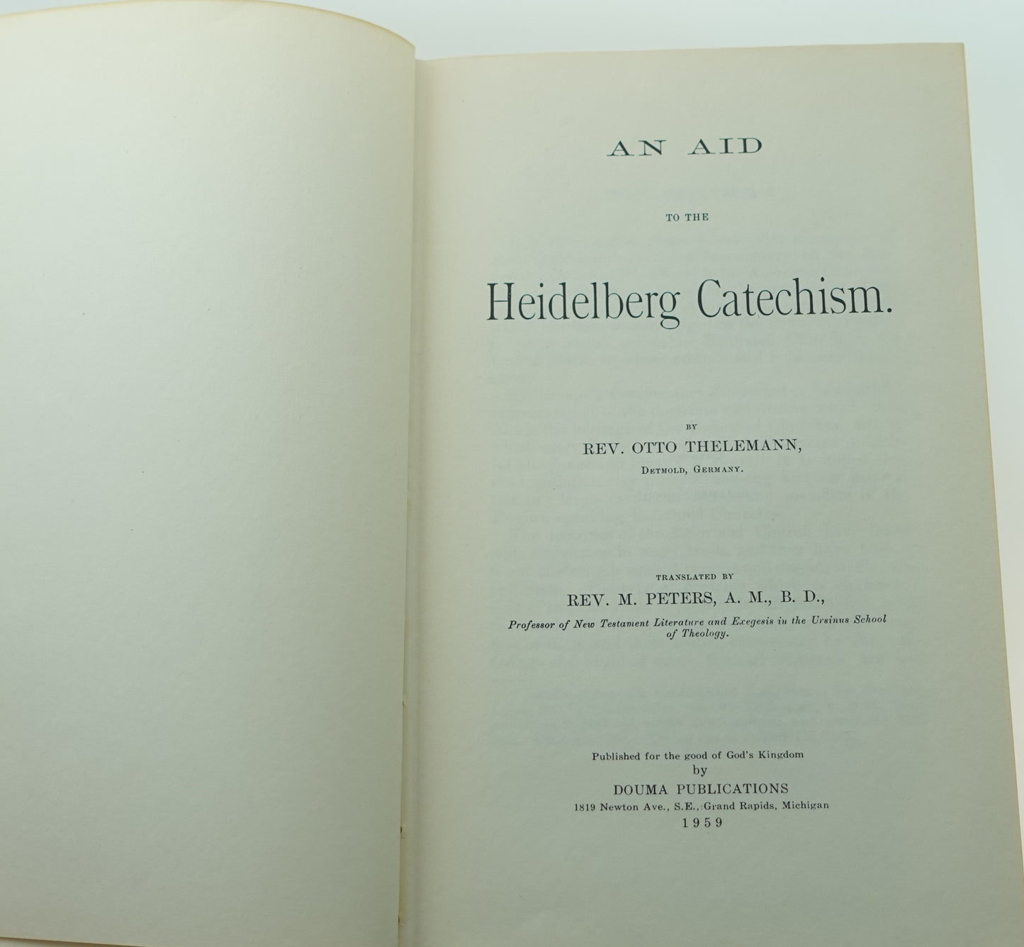 Aid to the Heidelberg Catechism