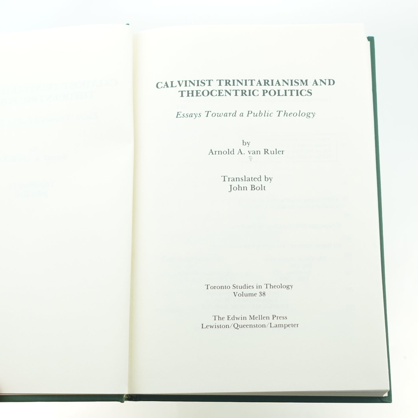 Calvinist Trinitarianism and Theocentric Politics