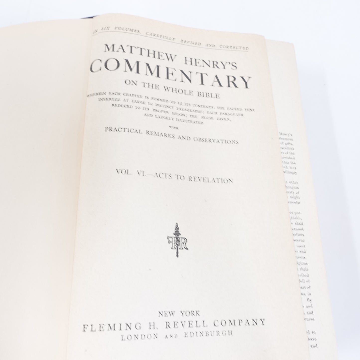 Matthew Henry's Commentary (6 Volumes)