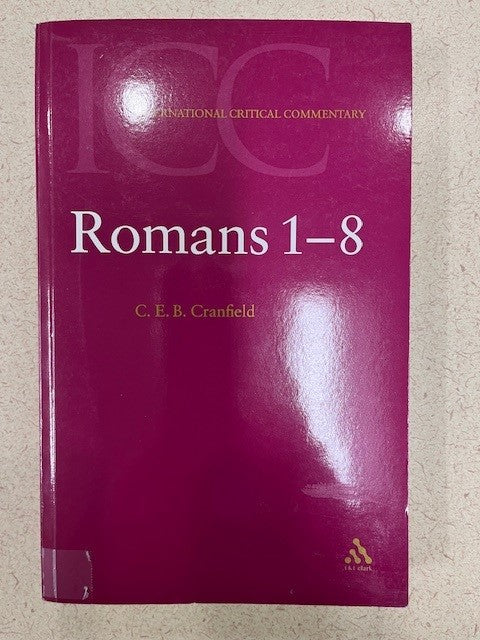 Romans 1-8 ICC