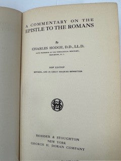 Hodge on Romans