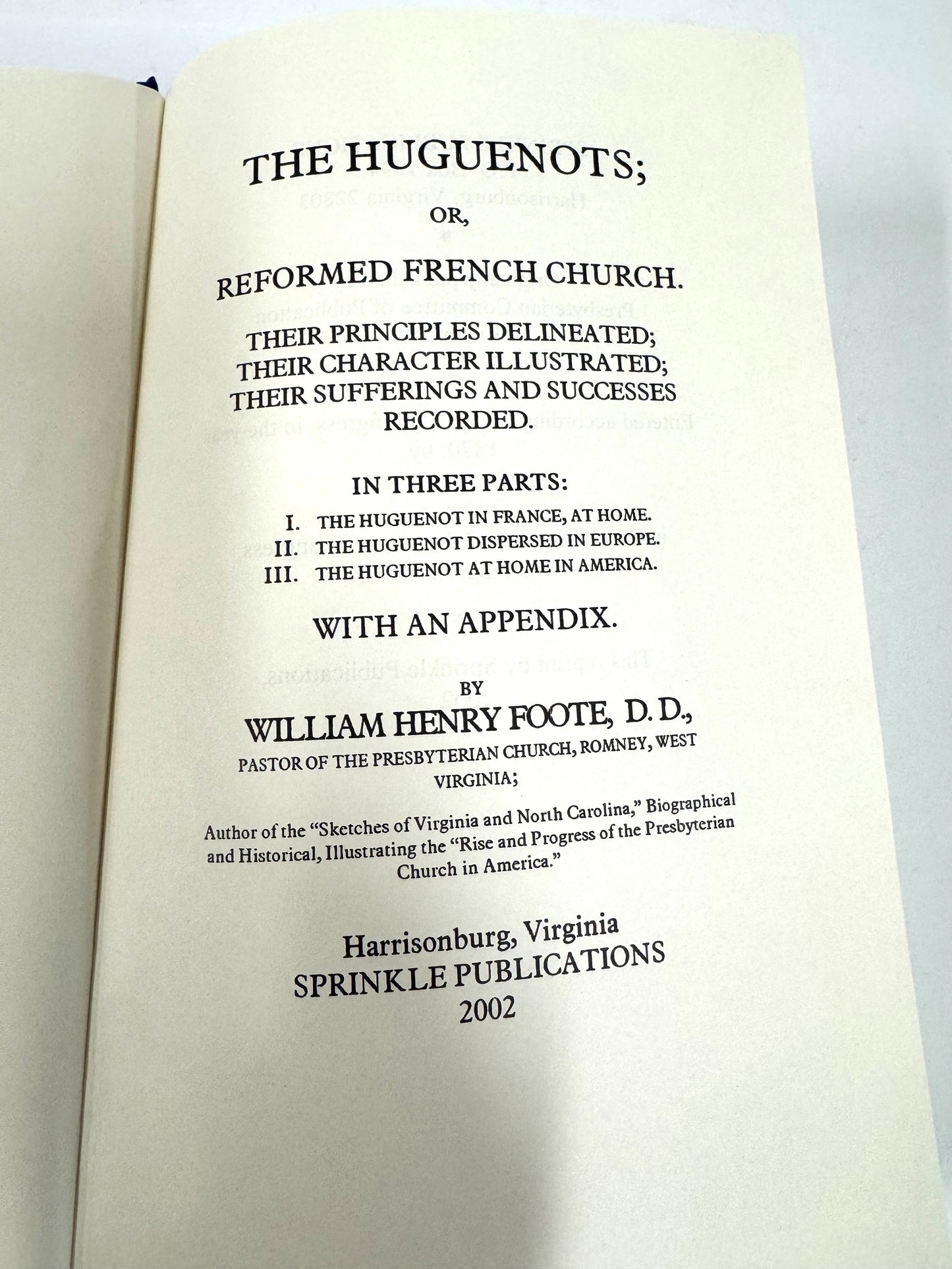 The Huguenots or Reformed French Church