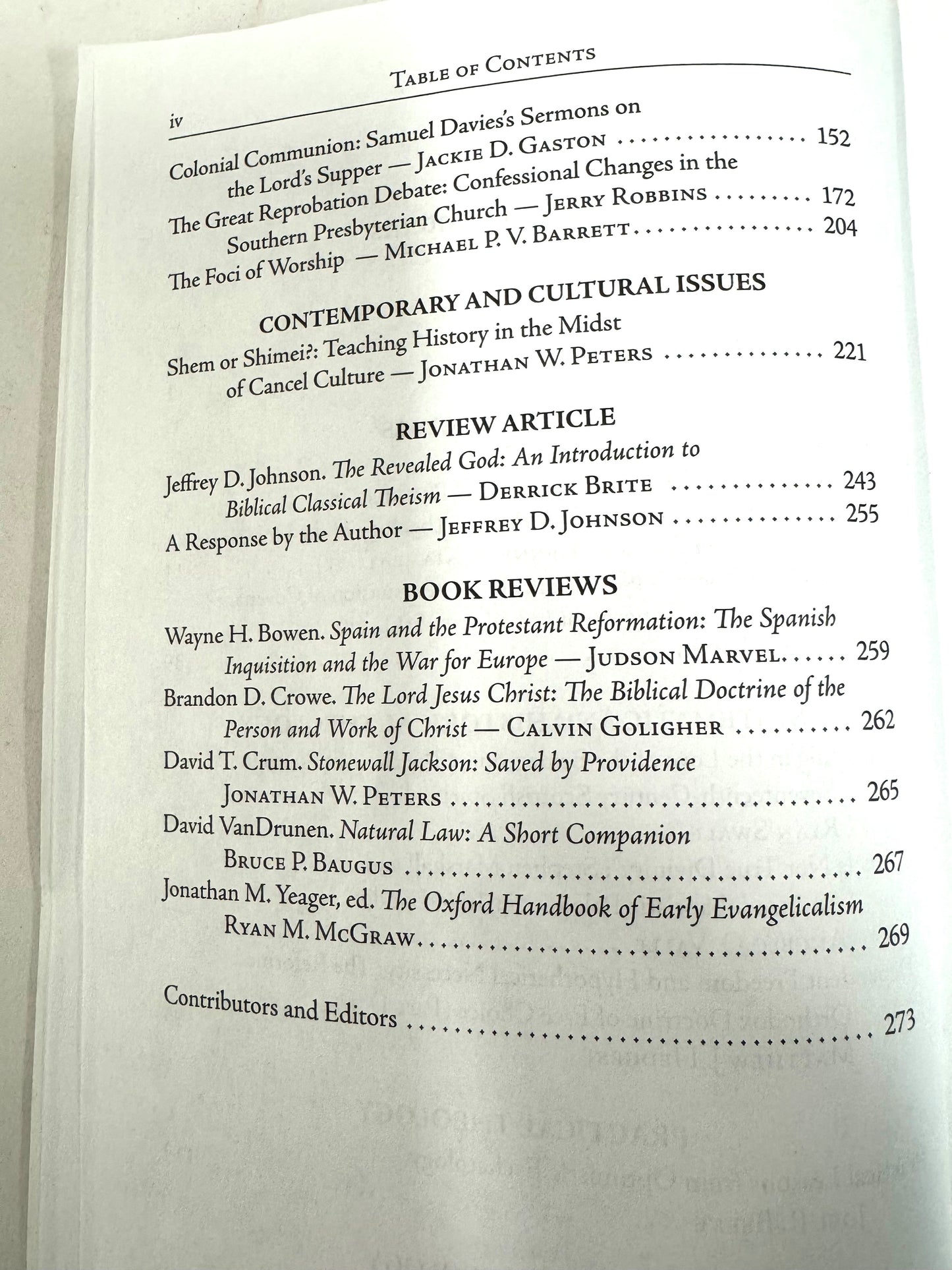 Puritan Reformed Journal January 2025