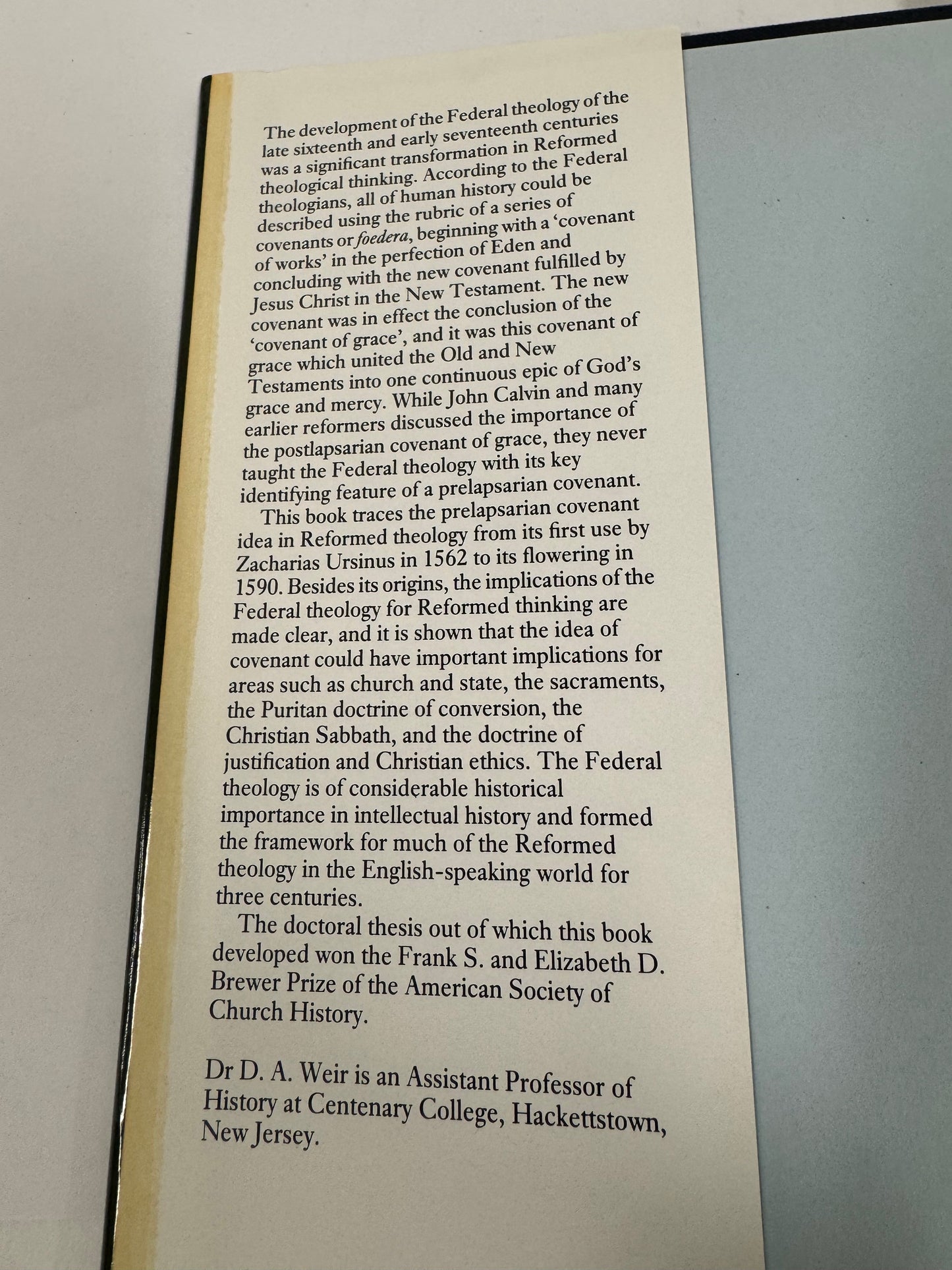 Origins of the Federal Theology in Sixteenth-Century Reformation Thought