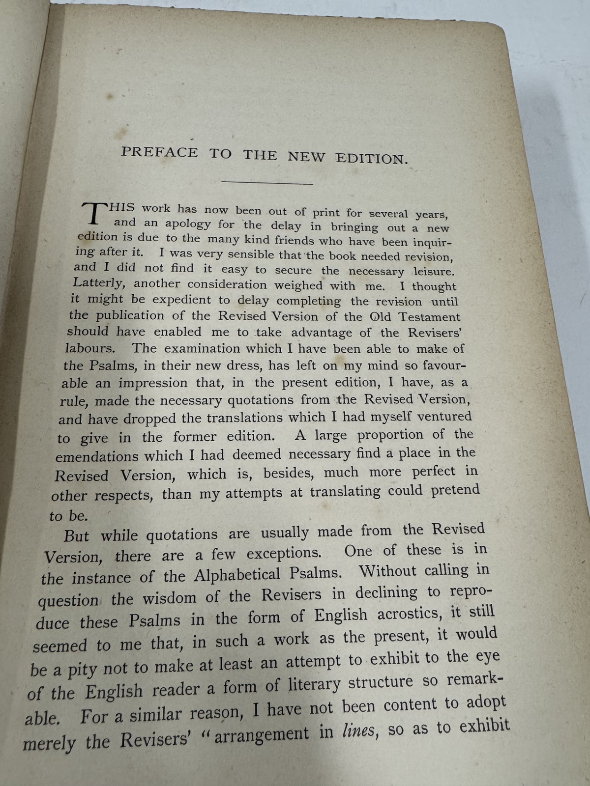 The Psalms: Their History Teachings and Use
