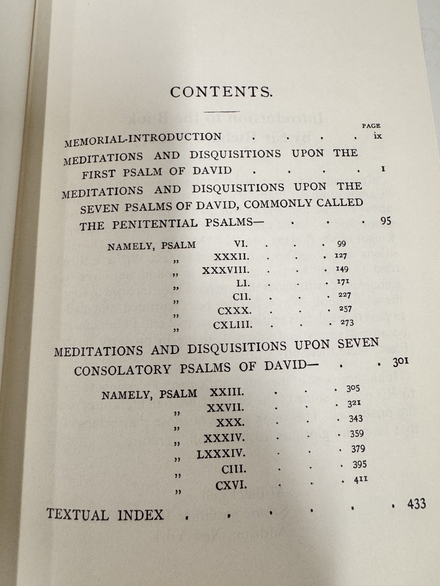 Meditations Upon Certain Psalms