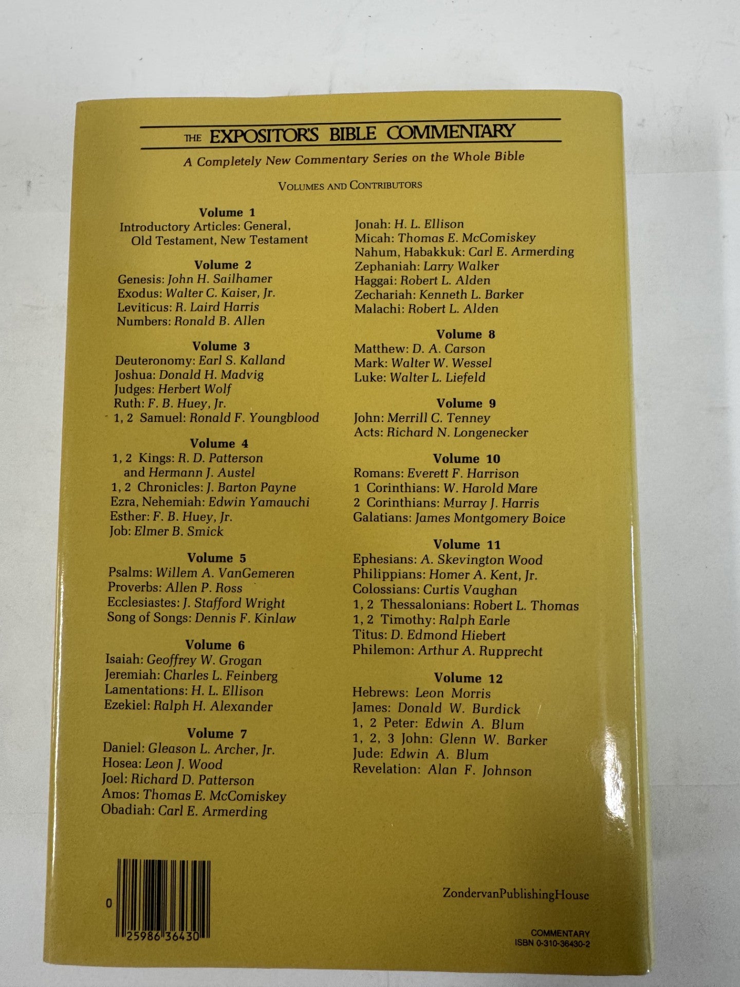 The Expositor's Bible Commentary 12 vol. set