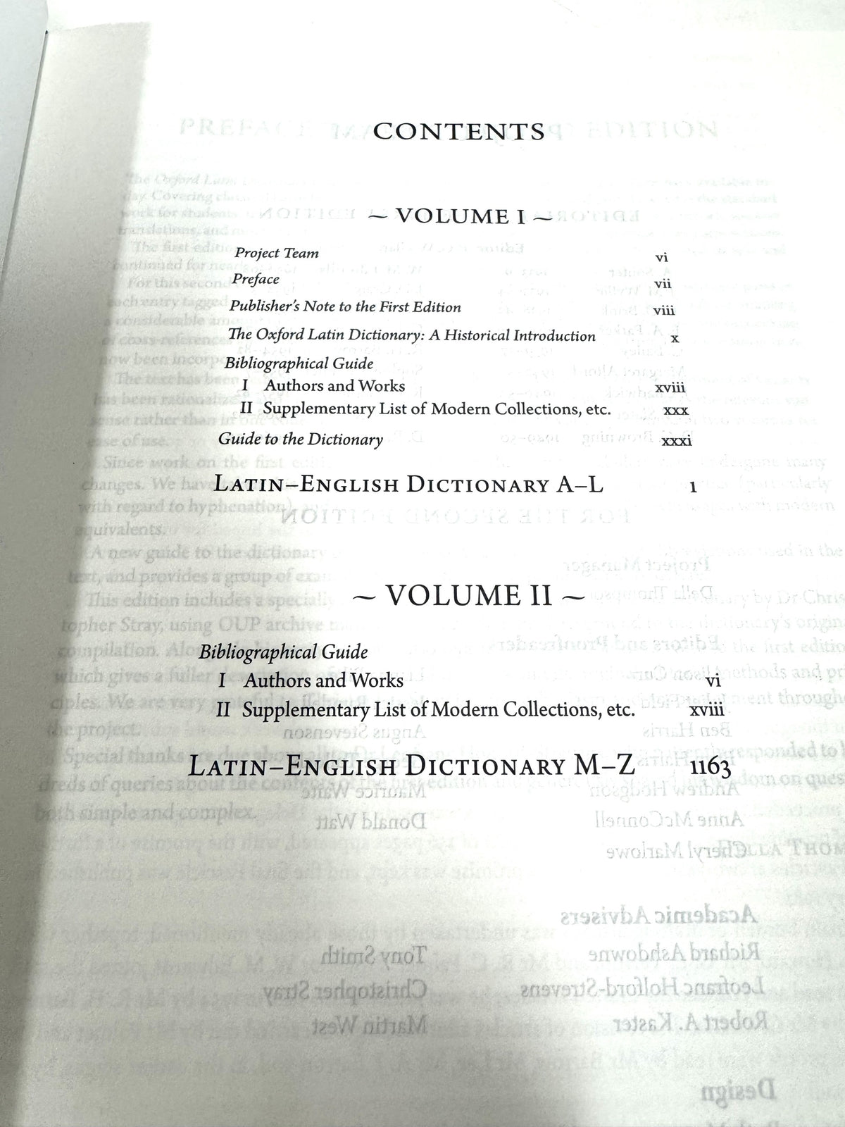Oxford Latin Dictionary 2 vol. set