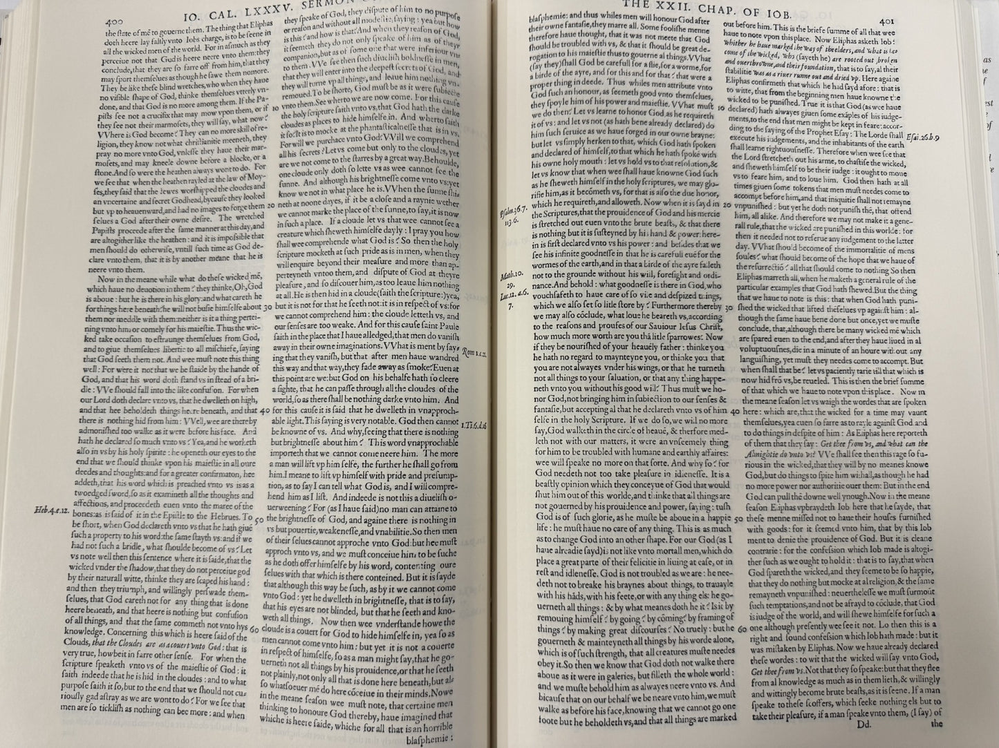 Sermons on Job Facsimile of 1574 edition