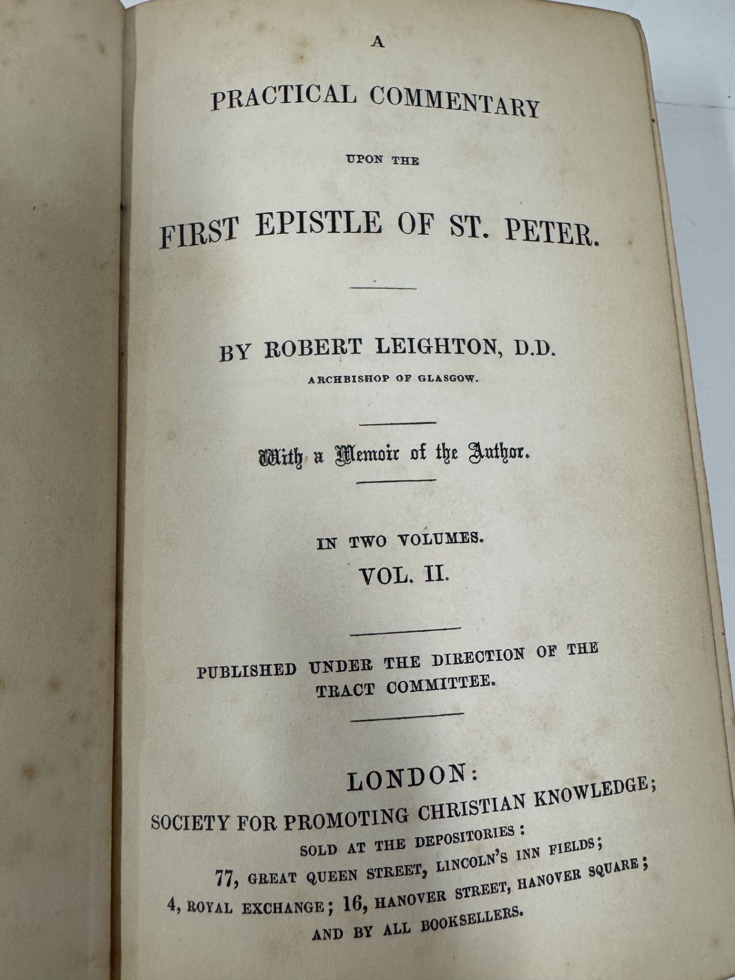 Leighton on 1 & 2 Peter 2 vol. set