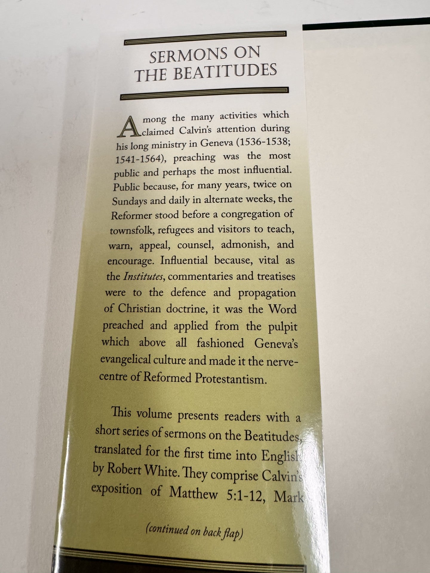 Sermons on the Beatitudes