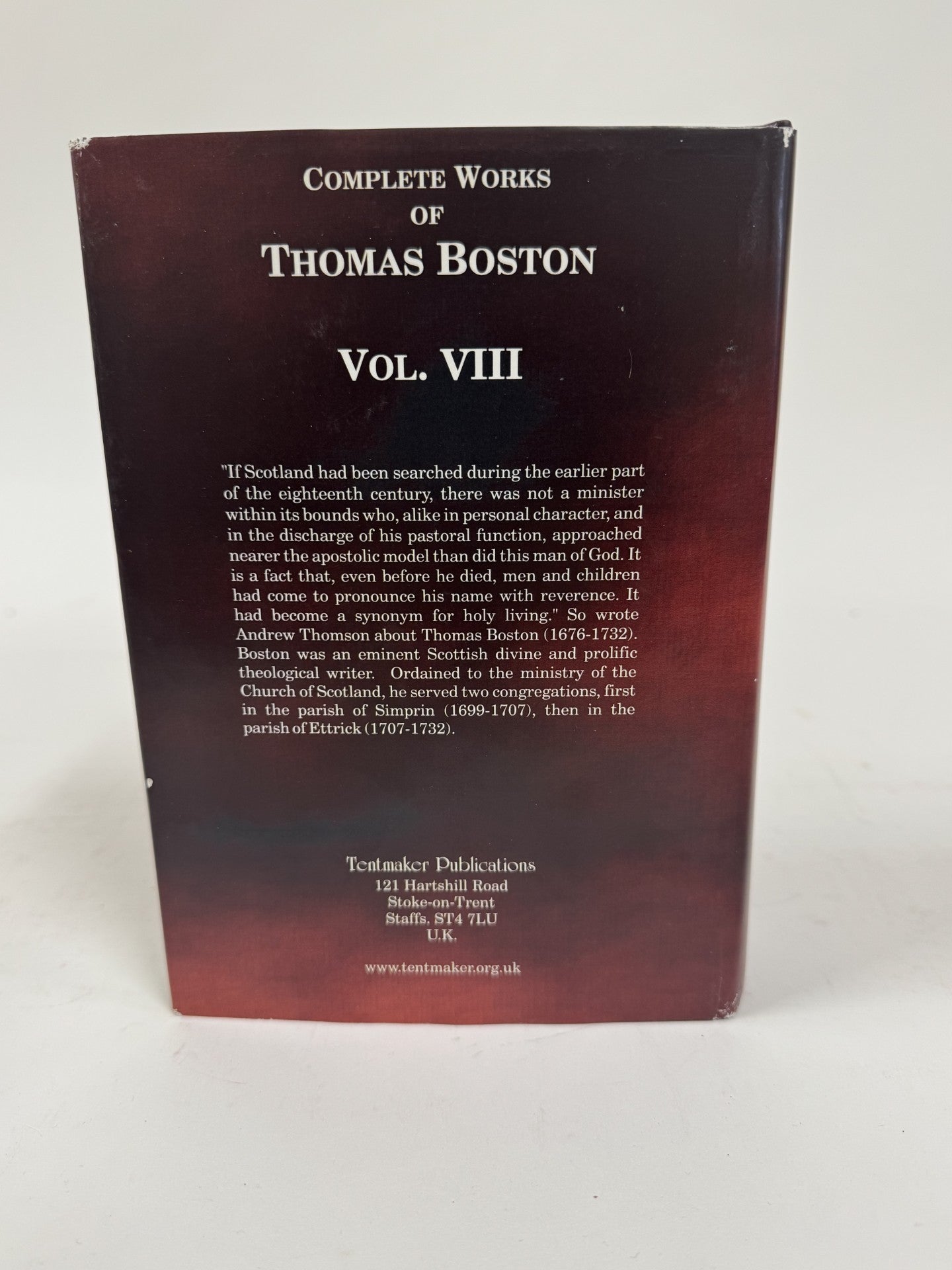 Complete Works of Thomas Boston Vol. VIII (Human Nature/Covenant of Grace)