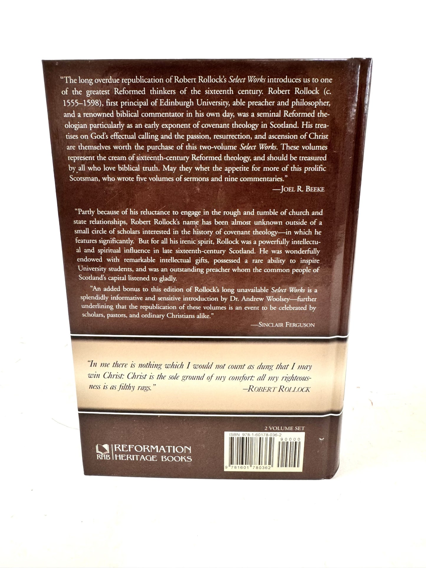 Select Works of Robert Rollock 2 vol. set