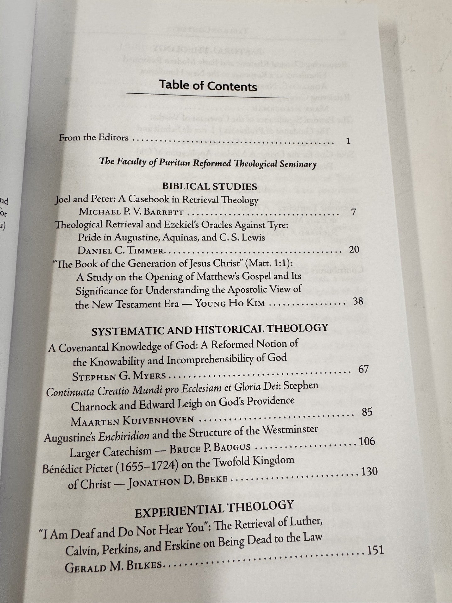 Puritan Reformed Journal May 2026 (30th Anniversary Edition)