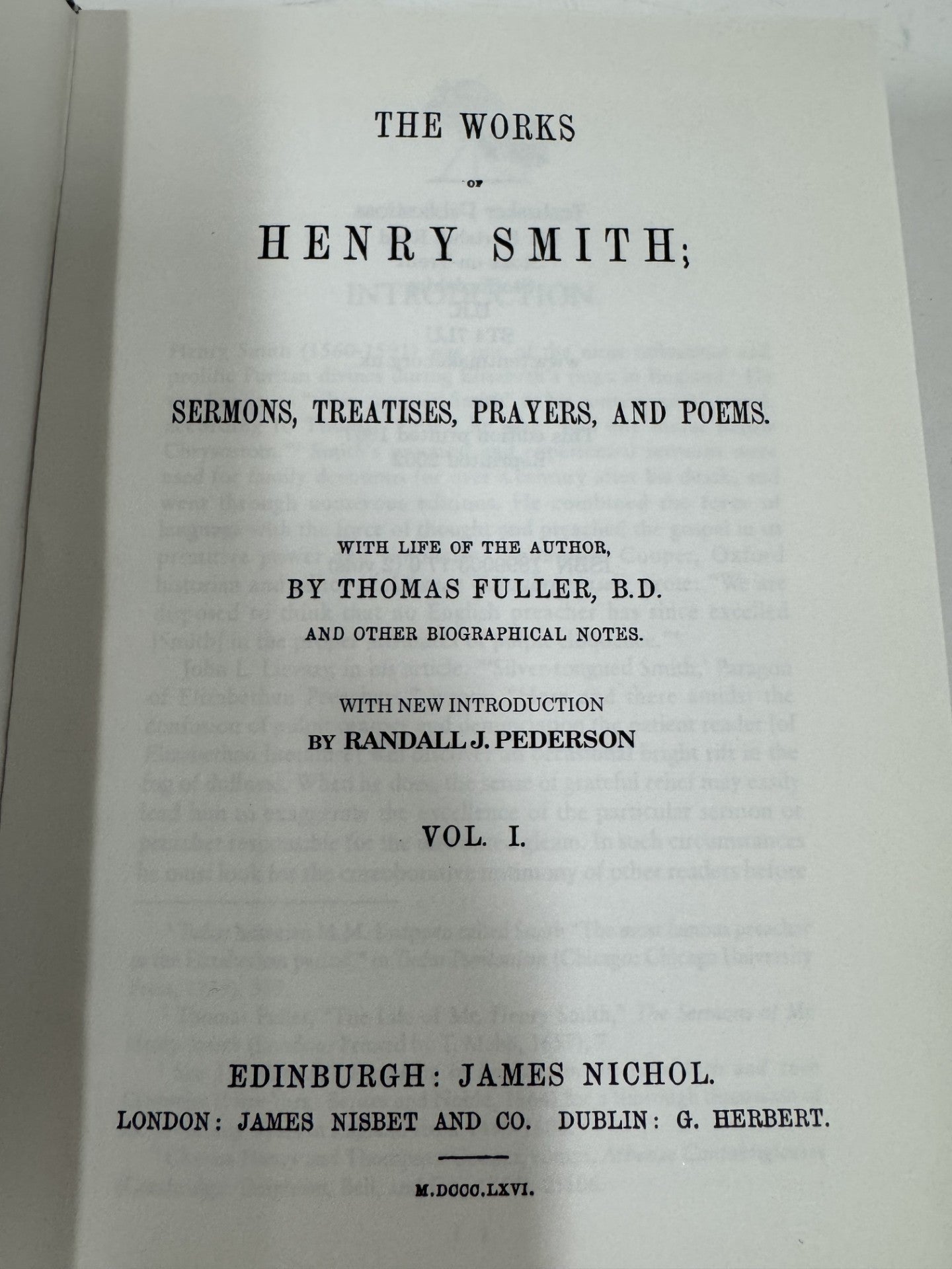 The Works of Henry Smith 2 vol. set