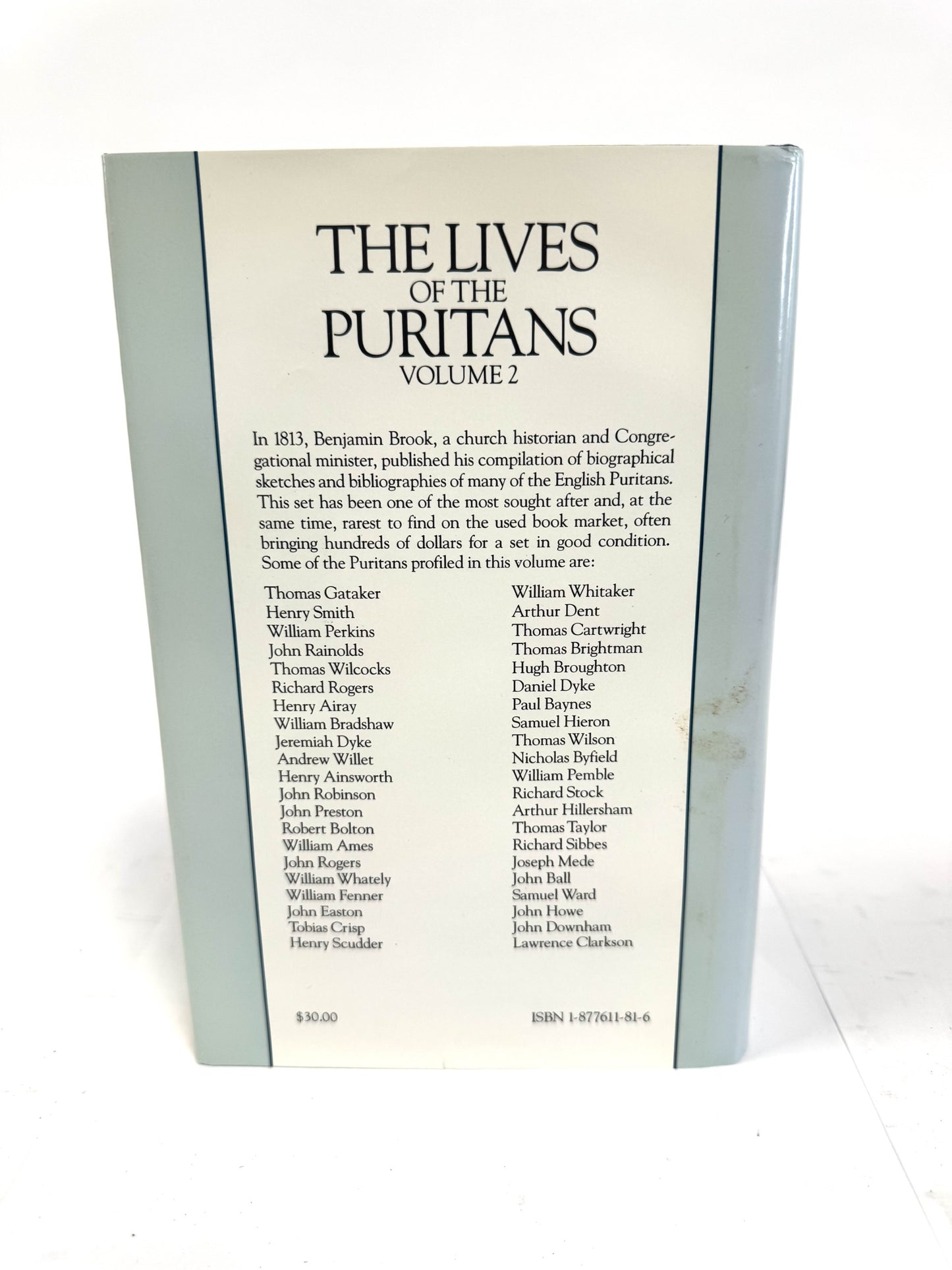 The Lives of the Puritans 3 vol. set