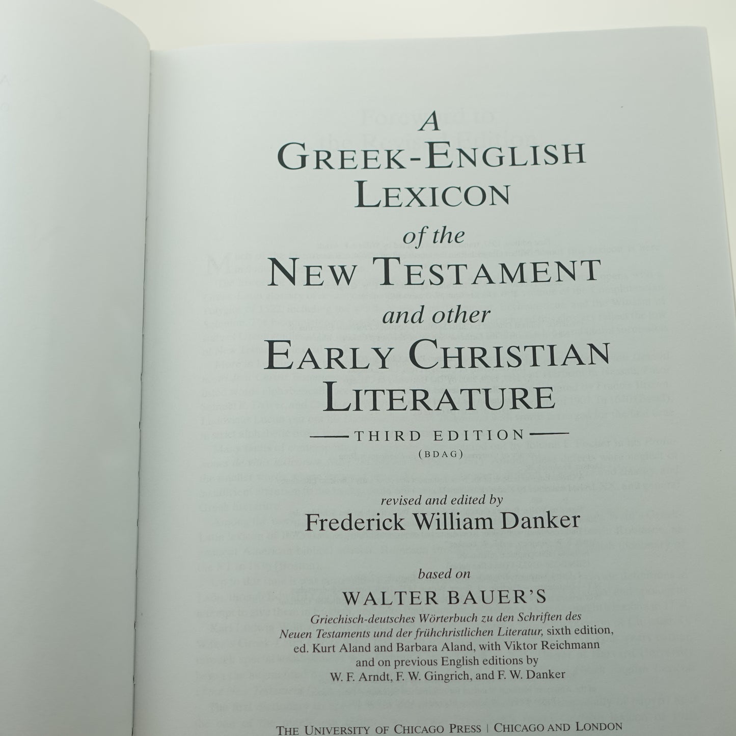Greek-English Lexicon of the New Testament (3rd Edition)