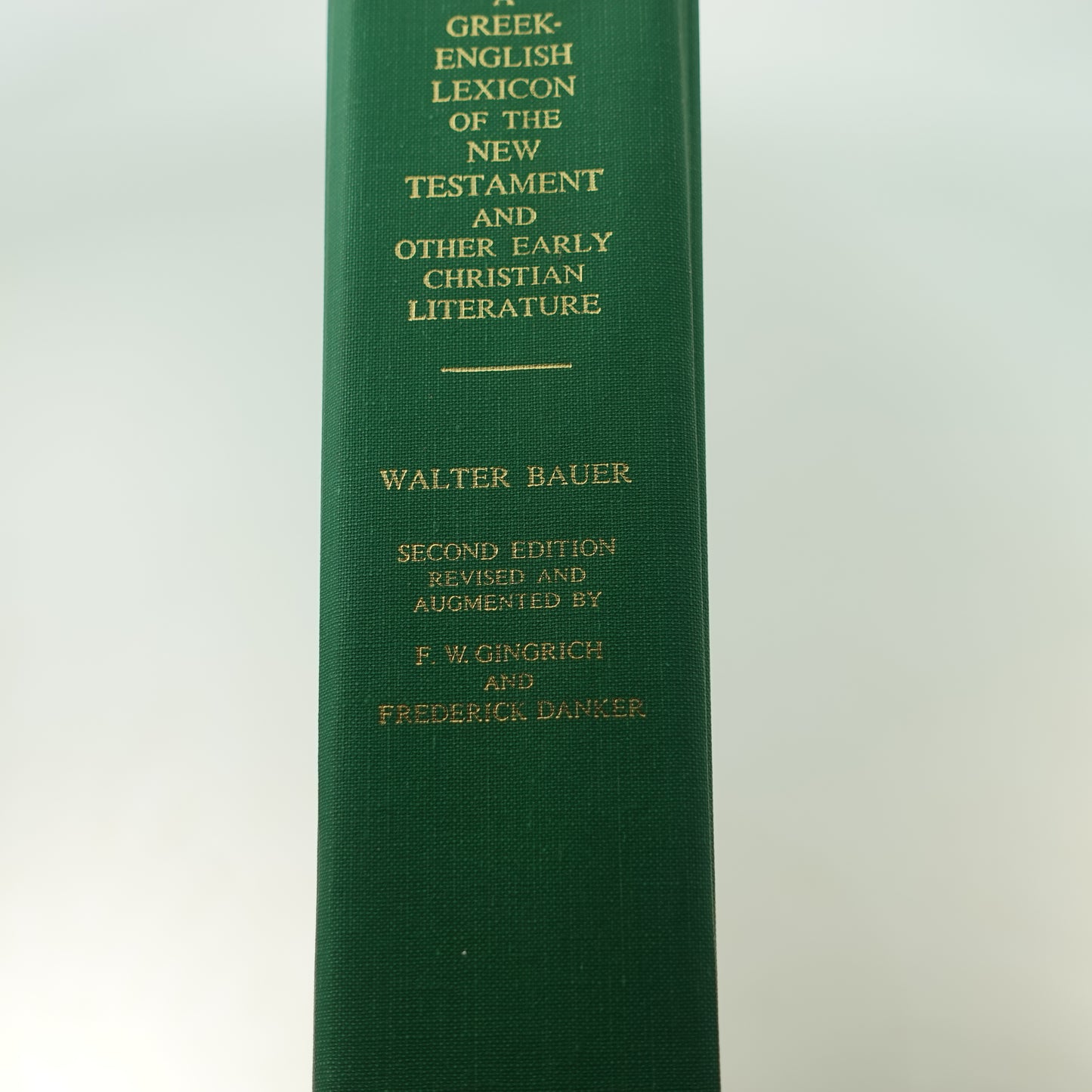 Greek English Lexicon of the NT (2nd ed.)