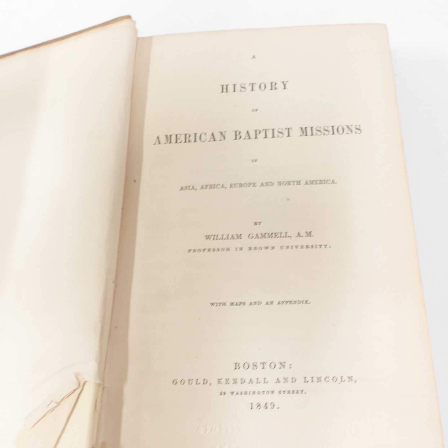 A History of American Baptist Missions in Asia, Africa, Europe and North America