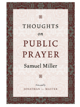 Thoughts on Public Prayer