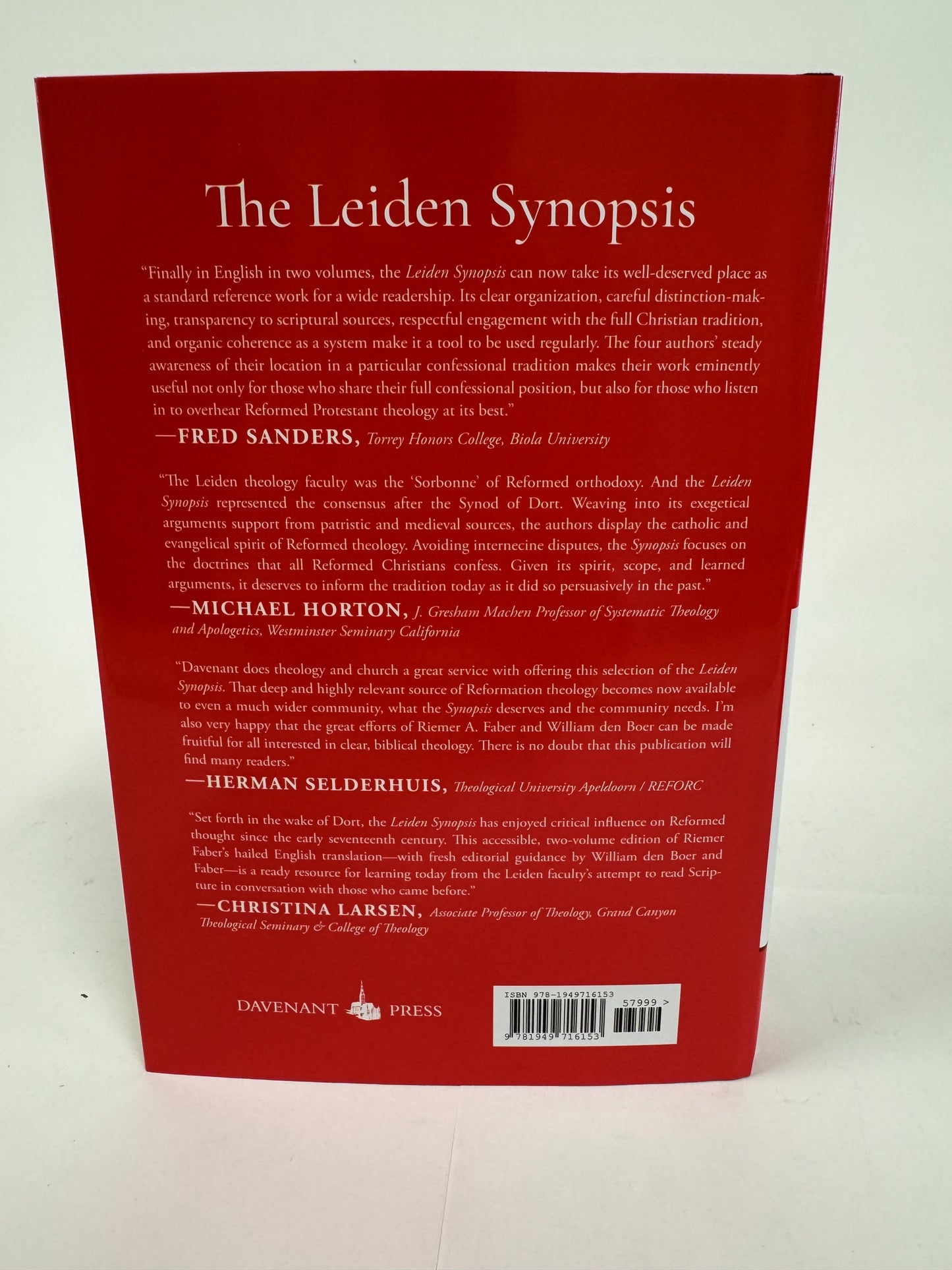 Synopsis of a Purer Theology 2 vol. set