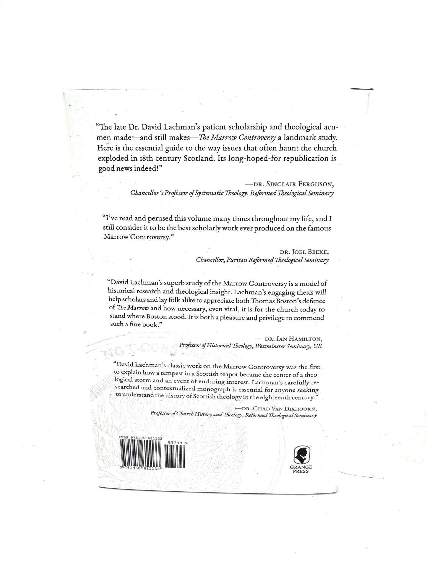 The Marrow Controversy