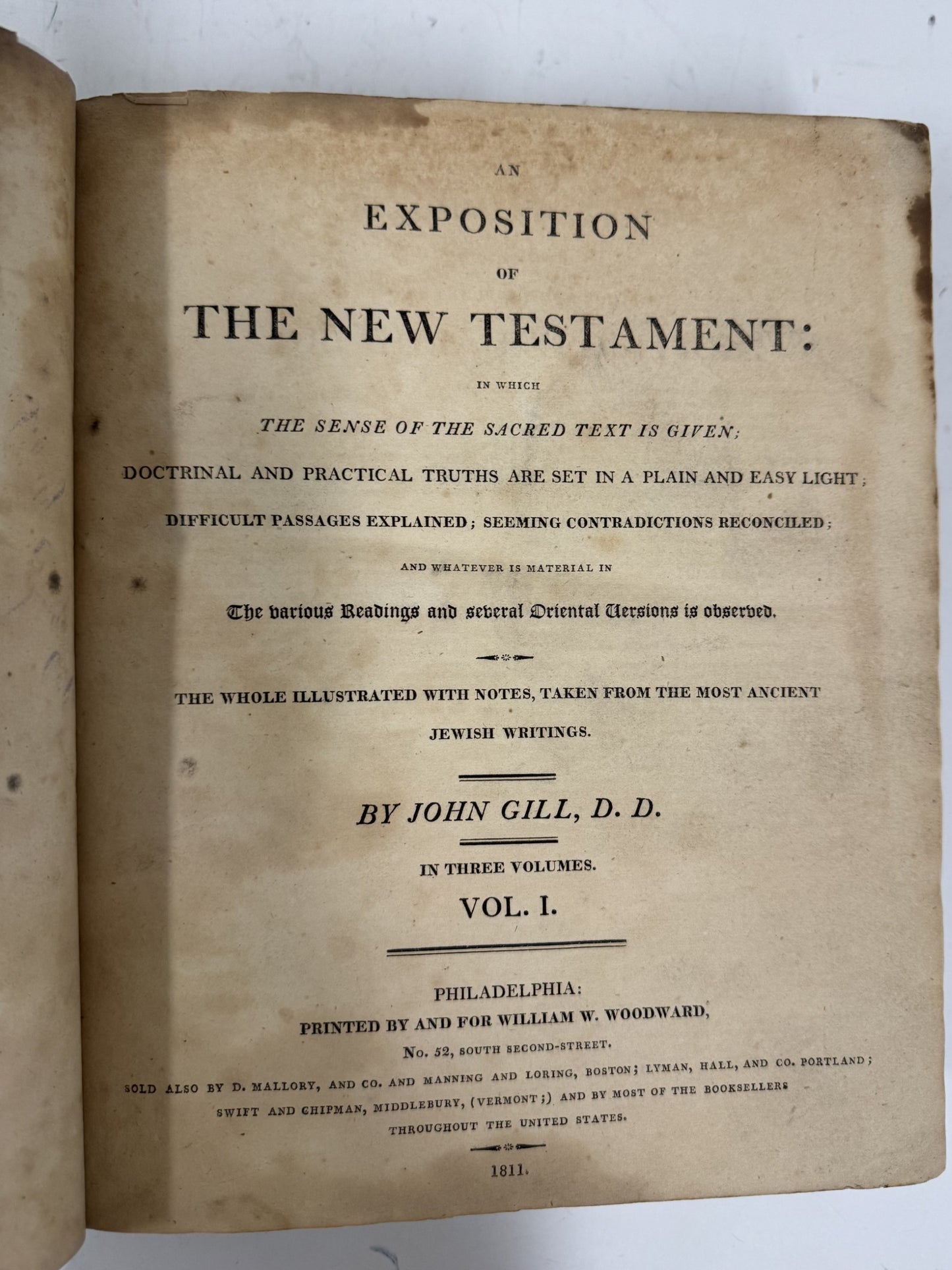 John Gill's New Testament Commentary 2 out of 3 volumes