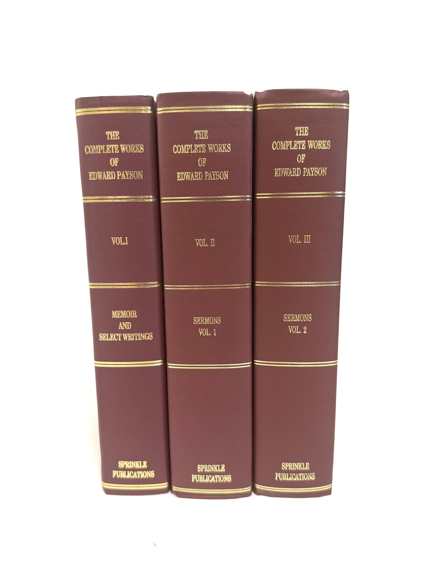 Complete Works of Edward Payson 3 vol. set