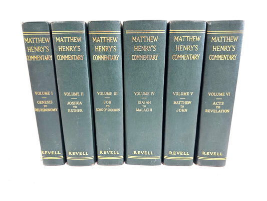 Matthew Henry's Commentary 6 vol. set