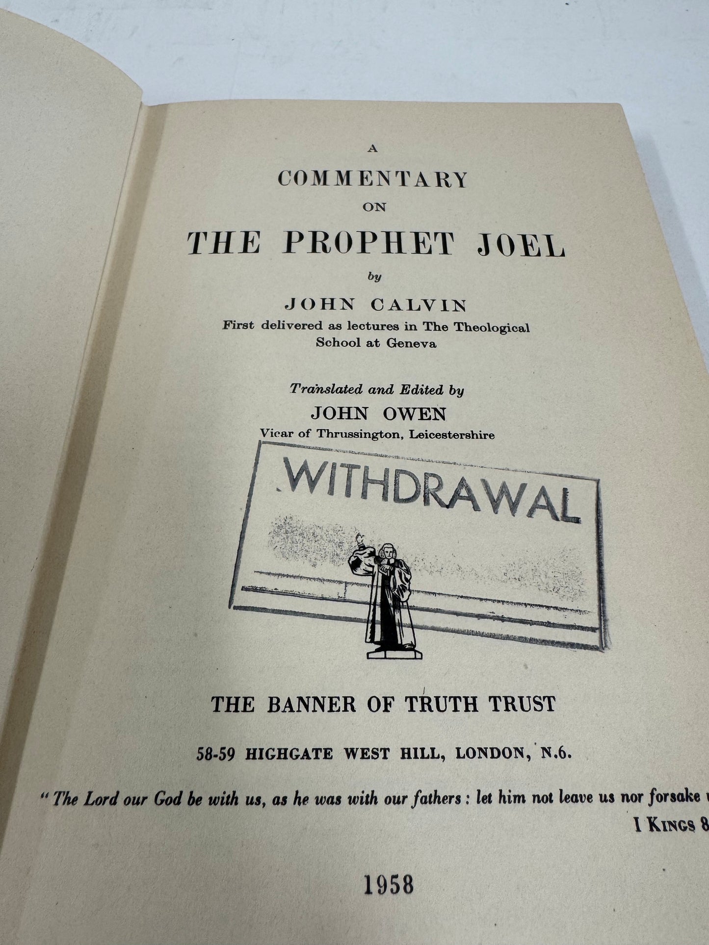 The Book of Joel:  Geneva Series