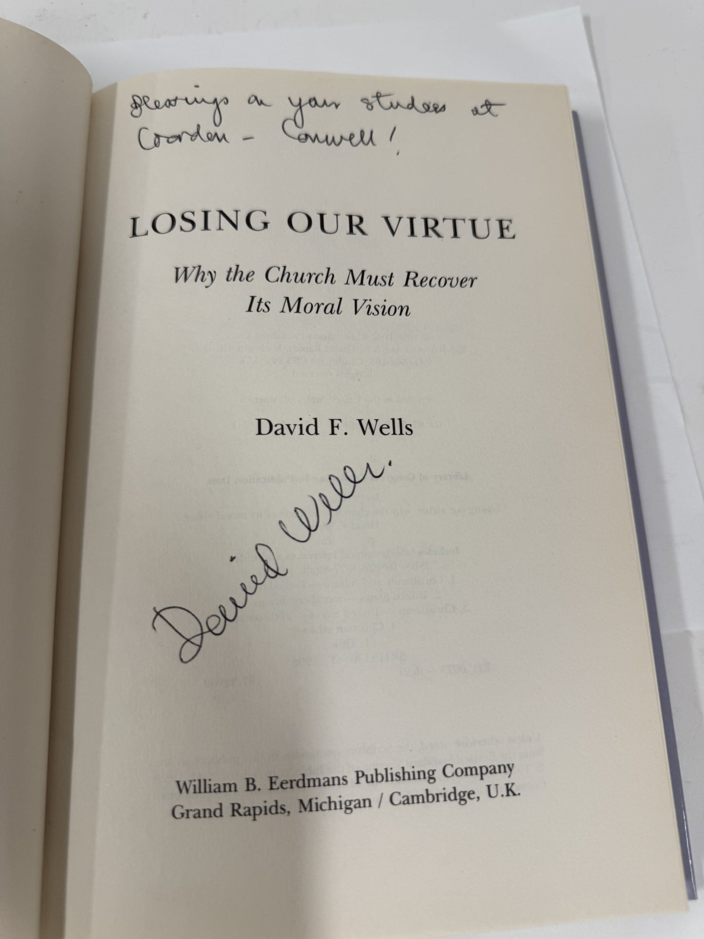 Losing Our Virtue