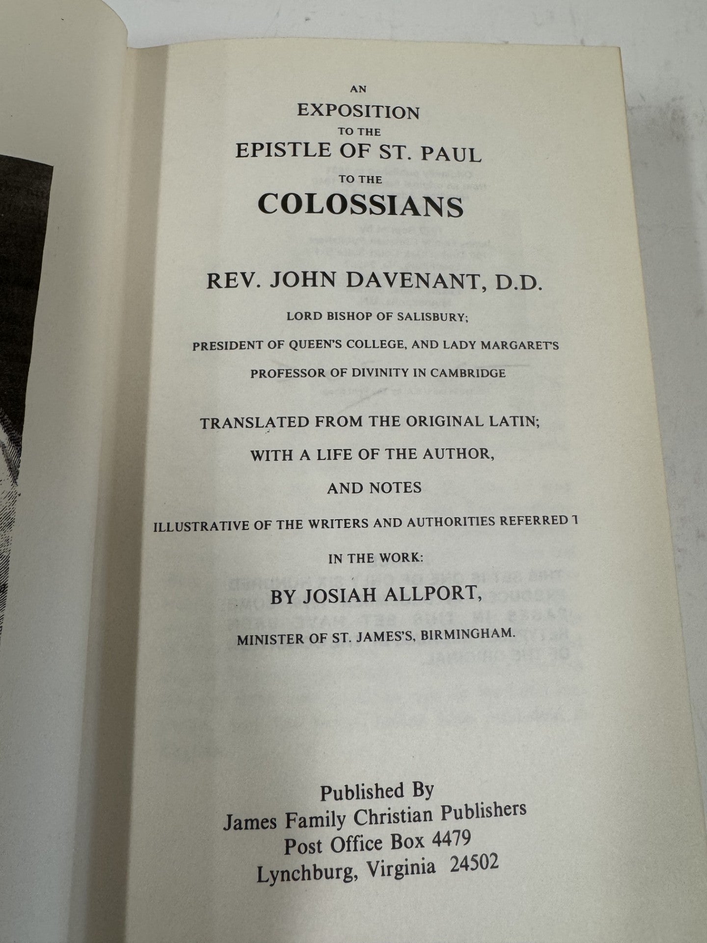 An Exposition of the Epistle to the Colossians 2 vol. set